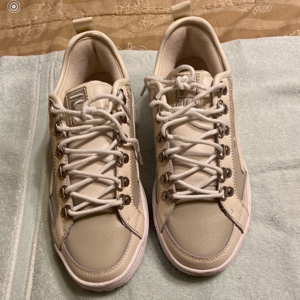 Tan Fila sneakers